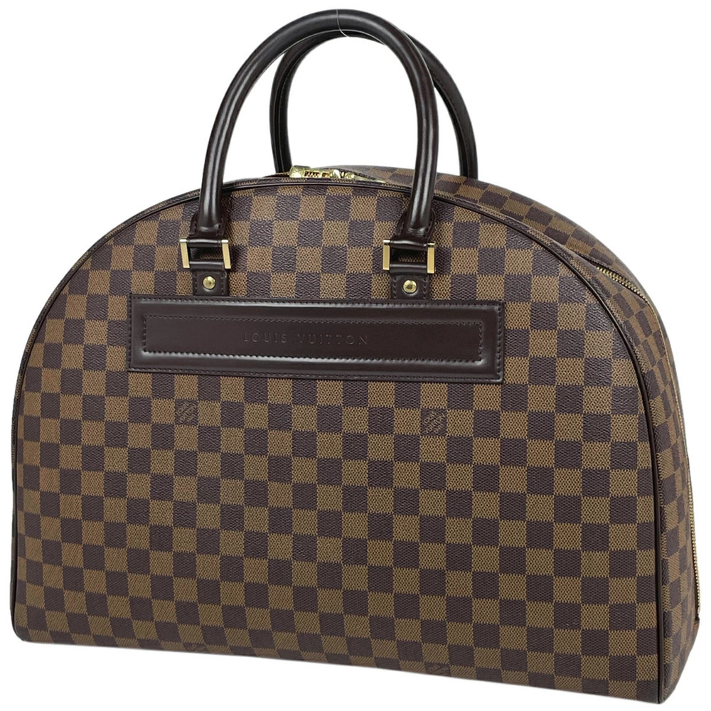 Louis Vuitton Nolita Boston Bag Bowling Handbag Damier Brown